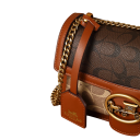 Sac à main féminin à contraste avec boucle 22 x 7 x 14 cm PVC et polyester Design élégant et marqué Sac à main pratique 7