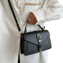 Sac à main minimaliste pour femmes 23 x 6 x 22 cm Cuir synthétique et nylon Design intemporel épuré Sac à bandoulière pratique 1