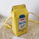 Sac à main original pour femmes en forme de boîte de boisson Imprimé ludique Longue sangle fine en cuir PU 25 x 11 x 10 cm 4