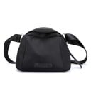 Sac à main pour femme avec fermeture éclair Forme arrondie Large bandoulière Nylon avec polyester 24 x 17 x 14 cm Sac compact avec écusson 1