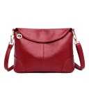 Sac à main pour femme en simili cuir Petite sacoche avec rabat décoratif et fermeture éclair Bandoulière amovible avec mousquetons 2