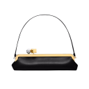 Sac à main pour femme pochette 35 x 8,5 x 12 cm Bandoulière amovible Cuir synthétique Sac élégant allongé pour occasions spéciales et usage quotidien 1