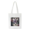 Sac à main pour femmes avec impression de sculptures antiques dans un collage moderne Sac de courses 35 x 40 cm Anses 30 cm Sac blanc avec un motif 11