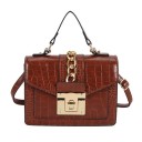 Sac à main pour femmes avec motif crocodile J141 8
