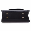 Sac à main pour femmes avec oreilles de chat et demi-lune dorée Chaîne et bandoulière réglable Fermeture magnétique Cuir PU 24,7 x 9 x 19 cm 8