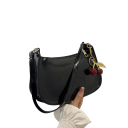 Sac à main pour femmes avec porte-clés cerise 24,5 x 7,5 x 28,5 cm Sac stylé en simili cuir avec doublure en polyester 5