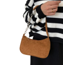 Sac à main vintage pour femmes en velours côtelé avec fermeture éclair Sac pour un usage quotidien Accessoire rétro stylé avec une fermeture 5