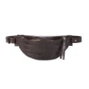 Sac banane pour femme en simili cuir avec motif crocodile Sac à porter à la taille ou en bandoulière Fermeture éclair en métal avec une longue 3
