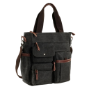 Sac bandoulière en toile pour homme 35×30×10,5 cm Sac à dos vintage unisexe pour le travail en voyage Sac à dos universitaire pour ordinateur 1