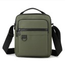 Sac bandoulière pour homme 25×21×10 cm Sac en oxford décontracté Sac à bandoulière Mini sac latéral pour téléphone Petit sac zippé en nylon 4