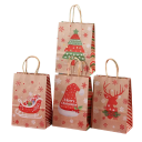 Sac cadeau avec motif de Noël 21 x 15 x 8 cm 4 pcs 4