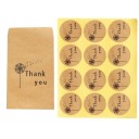 Sac cadeau et autocollant avec inscription 100 pcs 8