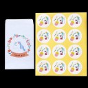 Sac cadeau et autocollant avec inscription 100 pcs 9