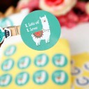 Sac cadeau et autocollant avec inscription 100 pcs 3