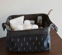 Sac cosmétique pour femmes avec une large ouverture à zip Pochette de voyage pour cosmétiques et produits de beauté avec imprimé à motifs Polyester 2