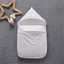 Sac de bumbac pentru bebeluși cu glugă și fermoar Sac călduros cu o interior căptușit moale Din 100% bumbac Dimensiuni 70 x 42 cm 2