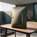 Sac de compresie vacuum pentru îmbrăcăminte, reutilizabil, 25 l, nylon 70D impermeabil cu TPU, verde măsliniu, pentru călătorii și bagaje 4