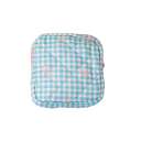 Sac de rangement grande capacité pour serviettes hygiéniques 12,5 x 5 x 12,5 cm Organisateur portable en polyester avec un nœud dessiné 2