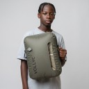 Sac de rangement sous vide avec valve pour vêtements 18 l, nylon imperméable 70D avec TPU, vert olive, sac compressible pour voyager dans une valise et un sac à dos 4