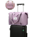 Sac de sport de voyage pour femmes en nylon résistant avec bandoulière, poignées et fixation pour la poignée de valise 2