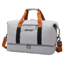 Sac de sport de voyage pour femmes Oxford 48 x 28 x 24 cm Poche étanche Bandoulière Poignées à la main Sangles pour tapis de yoga Poignée 4