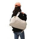 Sac de sport pour femmes Oxford 45 x 26 x 25 cm Poche étanche Poche à chaussures Sac de voyage à porter à l'épaule et à la main Entraînement fitness 4