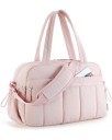 Sac de voyage étanche pour femme 42 x 19 x 30 cm Sac de sport pour la salle de sport Sac à bandoulière léger Sac de week-end pour vêtements 5