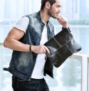 Sac en cuir pour homme T373 4