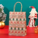 Sac en papier avec motif de Noël 21 x 15 x 8 cm 4 pcs 2