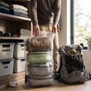 Sac impermeabil interior pentru rucsac Dimensiune 50 x 90 cm Folie Polycro rezistentă la rupere Transparent Pentru drumeții și trekking, precum și camping 6