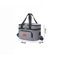 Sac isotherme à double couche 21 x 26 x 19 cm Couleurs neutres Sac de déjeuner réfrigérant avec couche isolante Design à deux niveaux Sac à repas 6