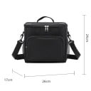 Sac isotherme avec compartiments 17x26x24 cm Fermeture éclair Sac à lunch portable Couleurs neutres Sac isotherme pour aliments et boissons 5