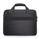 Sac noir pour ordinateur portable avec poignées et sangle pour le glisser sur une valise Poche avant zippée Tissu oxford et polyester 3