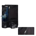 Sac sportiv 47 × 28 × 14 cm Rucsac perforat cu șnur de strângere Buzunare din plasă cu fermoar Rucsac ușor din nylon pentru sport și timp 5