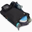 Sac sportiv 47 × 28 × 14 cm Rucsac perforat cu șnur de strângere Buzunare din plasă cu fermoar Rucsac ușor din nylon pentru sport și timp 6