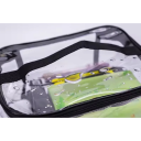 Sac transparent imperméable à fermeture éclair 23 x 17 x 11 cm Sac de rangement pour jouets Cosmétiques Vêtements Organiseur de voyage en PVC 3