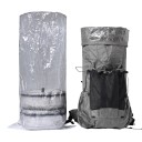 Sac uscat interior pentru rucsac, impermeabil, dimensiune 55 x 76 cm, folie Polycro rezistentă la rupere, transparent, pentru drumeții și trekking, precum și camping 3