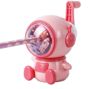 Sacapuntas con forma de astronauta Sacapuntas manual con velocidad ajustable Sacapuntas infantil 11 x 10 x 7 cm 1