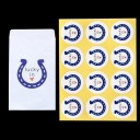 Sacchetto regalo e adesivo con scritta 100 pz 12