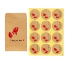 Sacchetto regalo e adesivo con scritta 100 pz 15