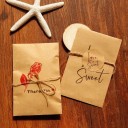 Sacchetto regalo e adesivo con scritta 100 pz 5