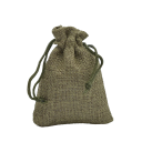 Sacco di lino con cordoncino 17x23 cm sacchetto di stoffa per riporre piccoli oggetti gioielli regali organizzazione della casa 12