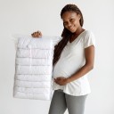 Sacco di stoccaggio sottovuoto senza pompa con valvola 60x80 cm in PA+PE, trasparente, sacco compressivo per abbigliamento, coperte e piumini sottili da viaggio 6