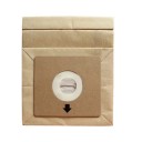 Saci de hârtie universali pentru aspirator 5 buc 11×5 cm Bej Sacii de colectare a prafului Inel din plastic Material rezistent Hartie + Plastic 5