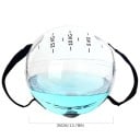 Saco de água para exercício com alças carga ajustável até 15 kg diâmetro 35 cm em PVC transparente para treino de força e tonificação de todo o corpo 3