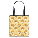 Saco de algodão para senhora com estampado de cães M1250 5