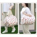 Saco de compras dobrável 40 x 40 cm em nylon Saco resistente com padrão de legumes Saco dobrável com alta capacidade de carga de 20 kg Capacidade 3