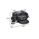 Saco de depósito para motocicleta 48 × 38 × 15 cm saco de viagem preto para motociclistas para armazenamento de equipamento e bagagens 2