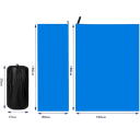 Saco de dormir 180 x 80 cm, diámetro plegado 14 cm, altura 29 cm, funda para saco de dormir, bolsa de almacenamiento, Terylen, tela de forro polar 2