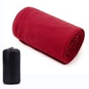 Saco de dormir 180 x 80 cm, diámetro plegado 14 cm, altura 29 cm, funda para saco de dormir, bolsa de almacenamiento, Terylen, tela de forro 9